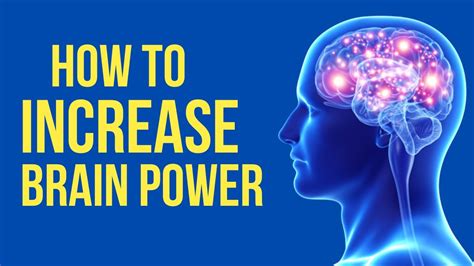 How To Increase Brain Power How To Boost Brain Power Youtube