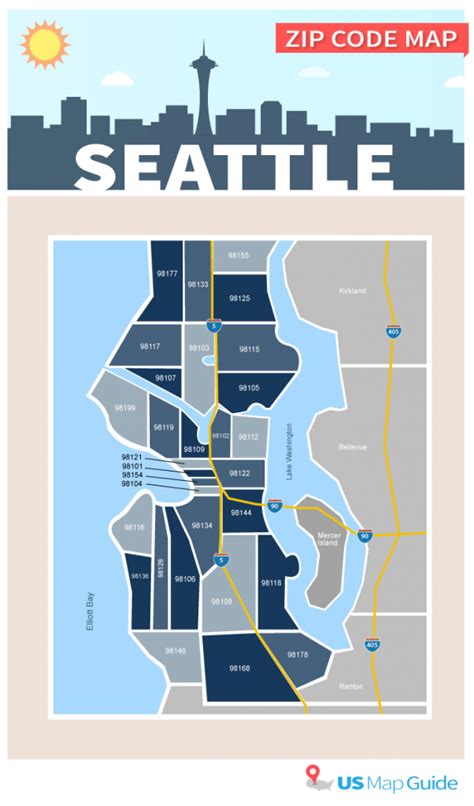Seattle Map Zip Code Map Map