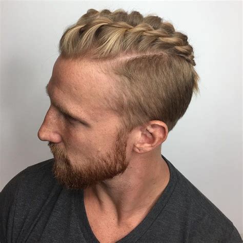 Männer Frisuren Mit Haarzopf Mens Braids Hairstyles Viking Hair