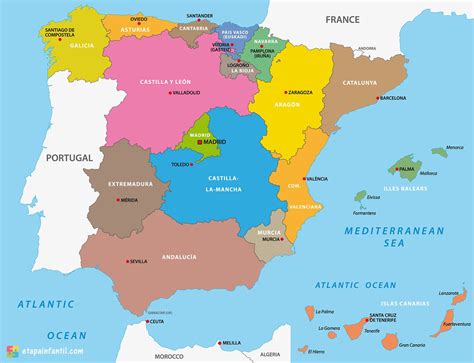 España Mapa Mapa Geografico De Espana Representacion De Cordillera 958