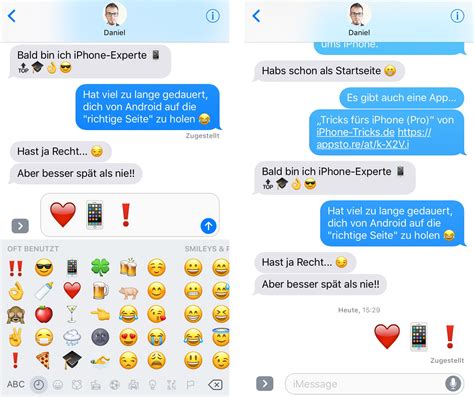 Emojis Größer Machen In Nachrichten App