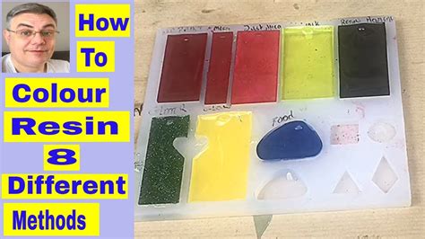 How To Colour Resin Using 8 Different Methods Youtube
