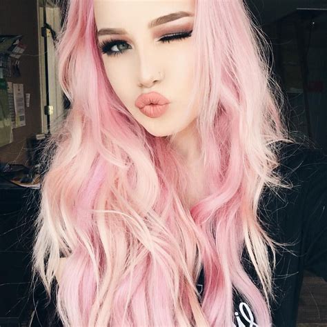 Pin By Madi Bottoms On Colorful Hair Cotton Candy Hair Pastel Pink