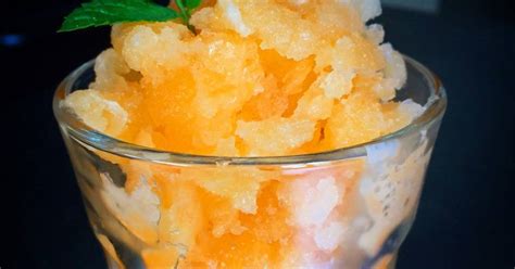 Cantaloupe Granita Recipe By Shinae Cookpad