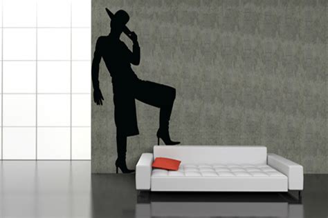 Sexy Wall Stickers In Modern Living Room Interior Design Ideas