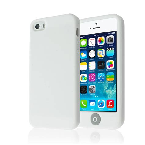 Plain Soft Silicone Back Guard Cover Case With Big Button For Apple