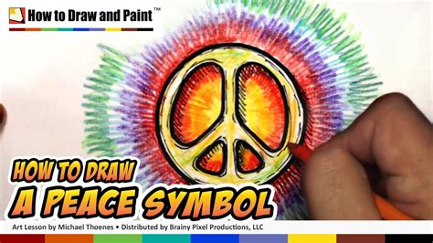How To Draw A Peace Symbol Art For Kids Mat Youtube