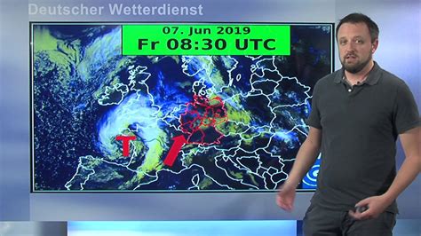 Die erwartete wetterentwicklung ist sehr gefährlich. 07.06.2019 Unwetterwarnung - Deutscher Wetterdienst (DWD) - YouTube