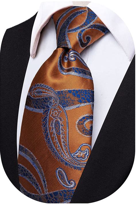 Yourties 315 Mens Necktie Paisley Floral Silk Ties For Men Formal