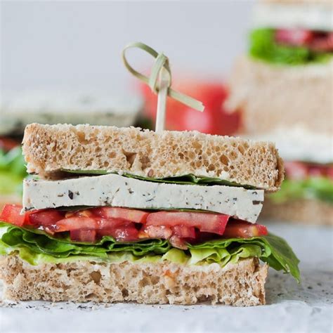 Tofu Sandwich High Protein Healthy Recipe