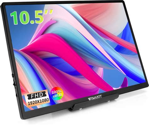 Wimaxit 105inch Portable Monitor 1920x1280p Ips Fhd 100 Srgb Screen