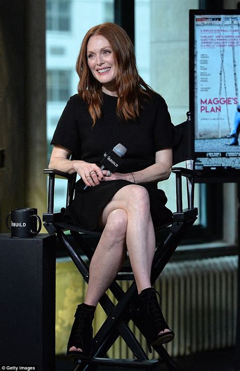 Julianne Moore Flashes Her Long Legs In Lbd As She Promotes New Film In New York Daily Mail Online