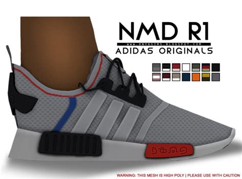 Download the mesh by @ebonixsims for the male version tho work. NMD_R1 Sneakers | Child Version at Onyx Sims » Sims 4 Updates