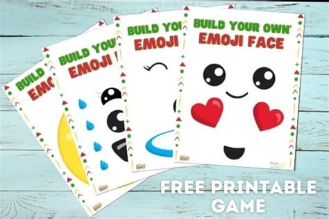 Build Your Own Emoji Face Game Free Printable Mombrite