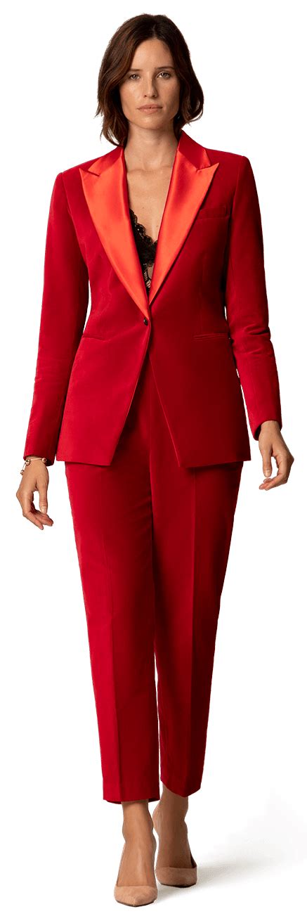 Womens Red Suits Made To Measure Sumissura