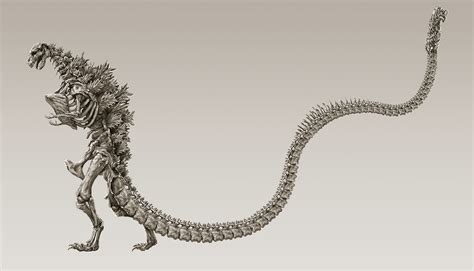Raffæl Shin Godzilla skeletons x Godzilla Godzilla resurgence Kaiju design