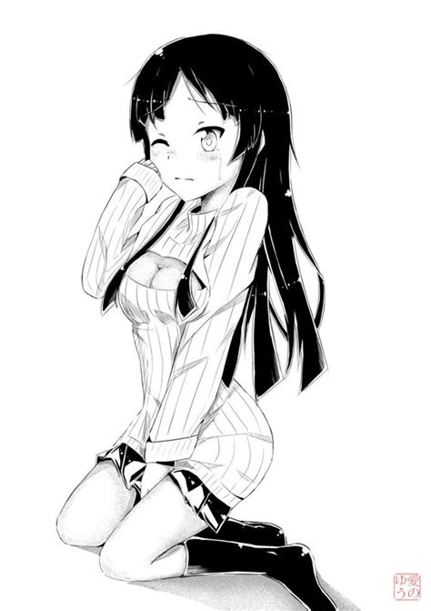 Full Body Custom Black And White Anime Commissions Kawaii