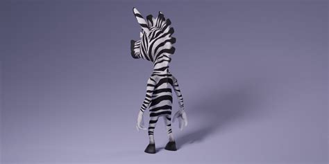 Toon Humanoid Zebra 3d Model By Dibia Digital