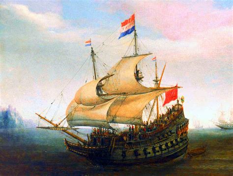 Dutch Ships Of The Seventeenth Century Archeologie Schilderij Canvas
