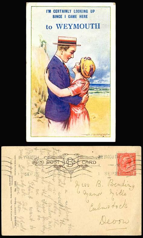 Corfu Blues And Global Views Weymouth In Old Postcards Saucy Seaside