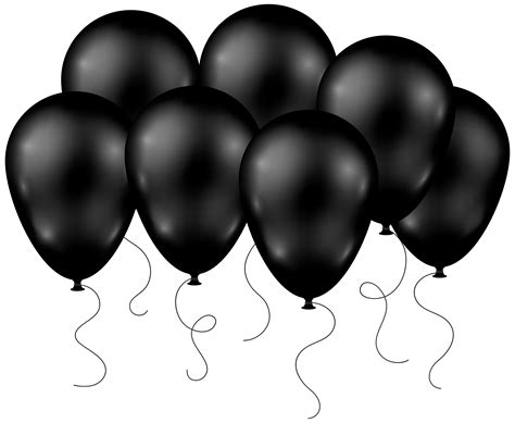 Crmla Transparent Background Balloons Clipart Black And White