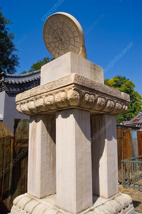 Ancient Chinese Sundial Stock Image C0344755 Science Photo Library