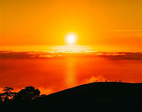 Free Images : landscape, sea, nature, horizon, sun, sunrise, sunset ...