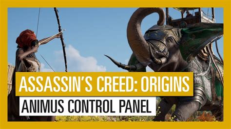 Assassin S Creed Origins Animus Control Panel Launch Trailer Youtube