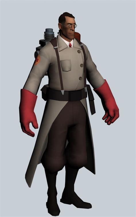 Medic Team Fortress Character 3d Model 3ds Max Files Free Download