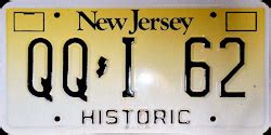 New Jersey Historic License Plates