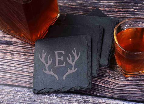 Personalized Coaster Stone Drink Coasters Engraved Coasters Etsy