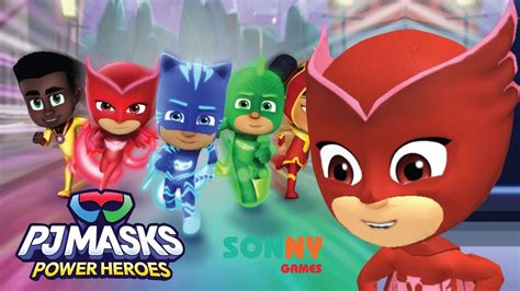 Pj Masks Power Heroes Lets Play With Owlette Pj Masks Games Youtube
