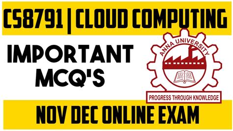 CS8791 CLOUD COMPUTING MOST IMPORTANT MCQS ANNAUNIVERSITY