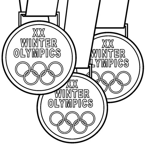 Winter Olympic Medals Coloring Page Download Print Or Color Online