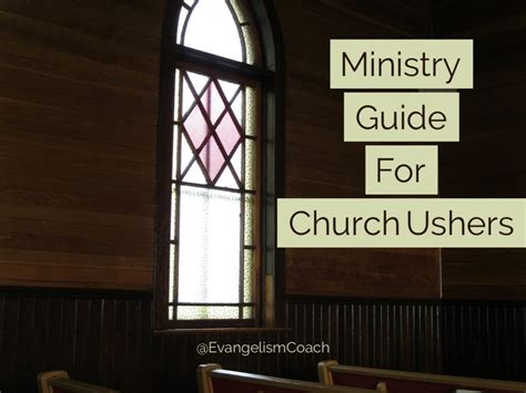 Starters Guide To Church Usher Ministry For Training Your Ushers