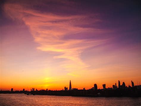 What A Wonderful February Sunset Over London Bridge London Bridge