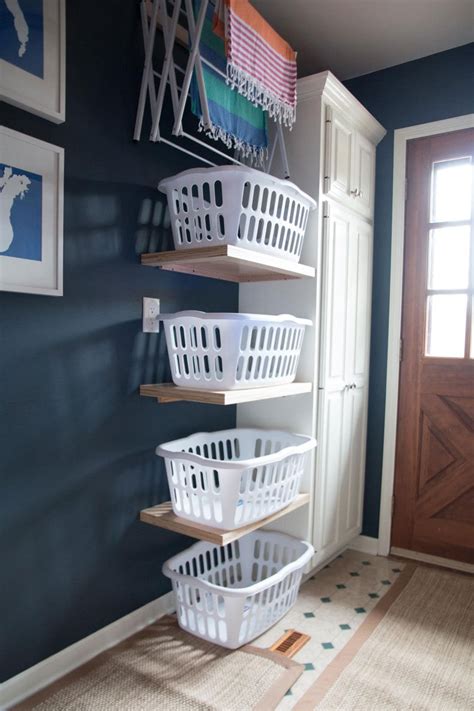 Stacked Laundry Basket Storage Laundry Room Refresh 19 All Things Big