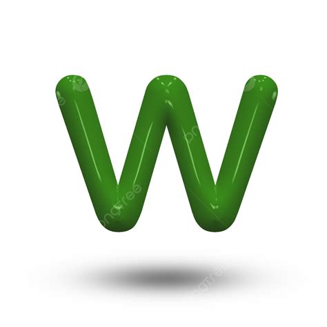 Letter W Clipart Png Images 3d Small Letter W Isolated On Transparent