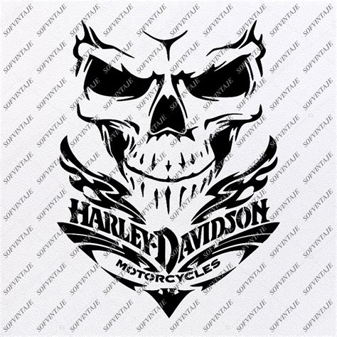 Skull Harley Davidson Drawings