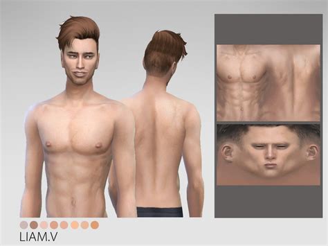 Feminine Skin Overlay For Male Sims 4 Remussirion S Male Skin 11