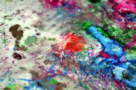 Painting Pink Red Blue Purple Colorful Vivid Abstract Wet Paint