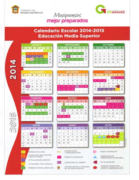 ISSUU Calendario Escolar 2014 2015 Educación Media Superior by
