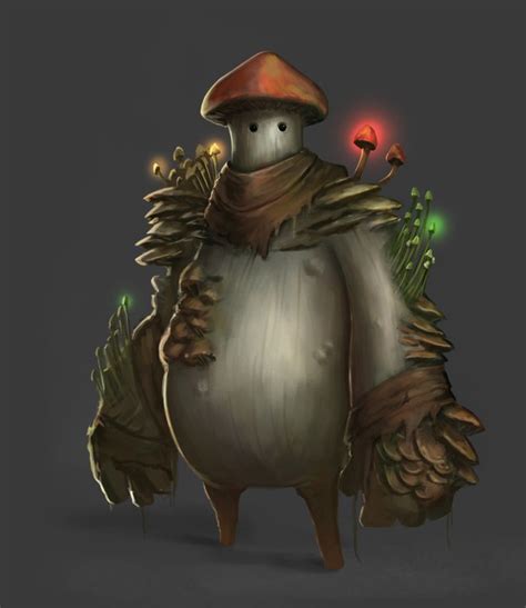 Mushroomman By Babaganoosh99 On Deviantart Creature Concept Art