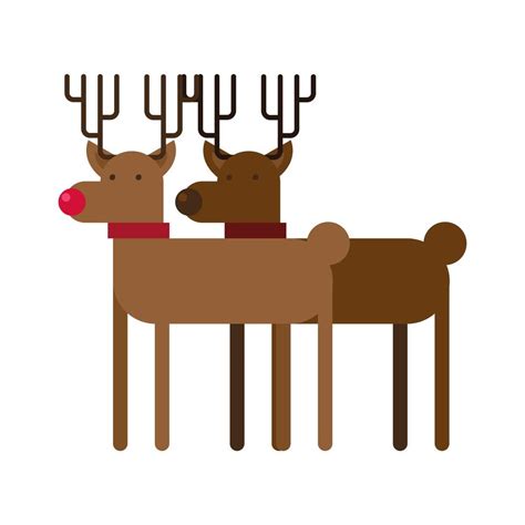 Happy Merry Christmas Reindeer Icon 2736510 Vector Art At Vecteezy
