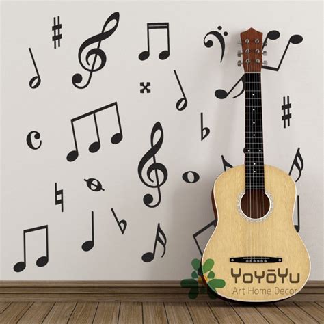 Buy Pack Of 50 Music Wall Stickers Music Symbols Wall