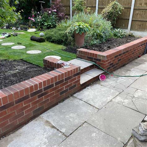 Garden Brick Wall Edging Fasci Garden