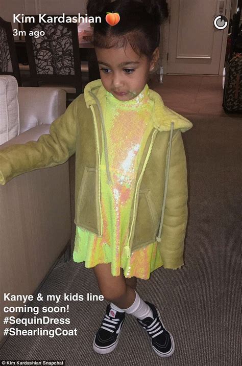 Kim Kardashian And Kanye West Unveil Their New Kids Line Daily Mail