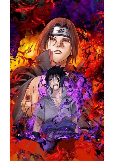 Poster Sasuke X Itachi Affiche Ou Cadre Demon Blood