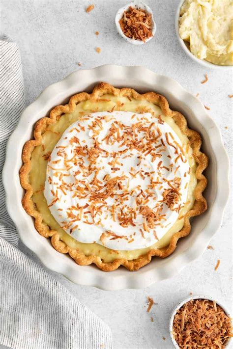 Dairy Free Coconut Cream Pie Real Deal Custard Meaningful Eats