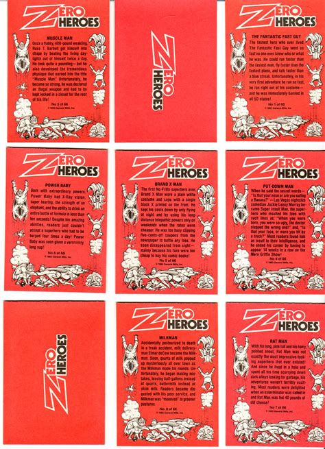 Peel Here 5 Lookit All Them Zero Heroes Branded In The 80s